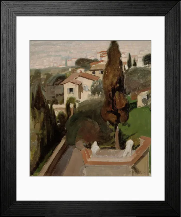Framed Print : Fiesole (Florence), 1902. Creator: Pekka Halonen Framed Print : Fiesole (Florence), 1902. Creator: Pekka Halonen