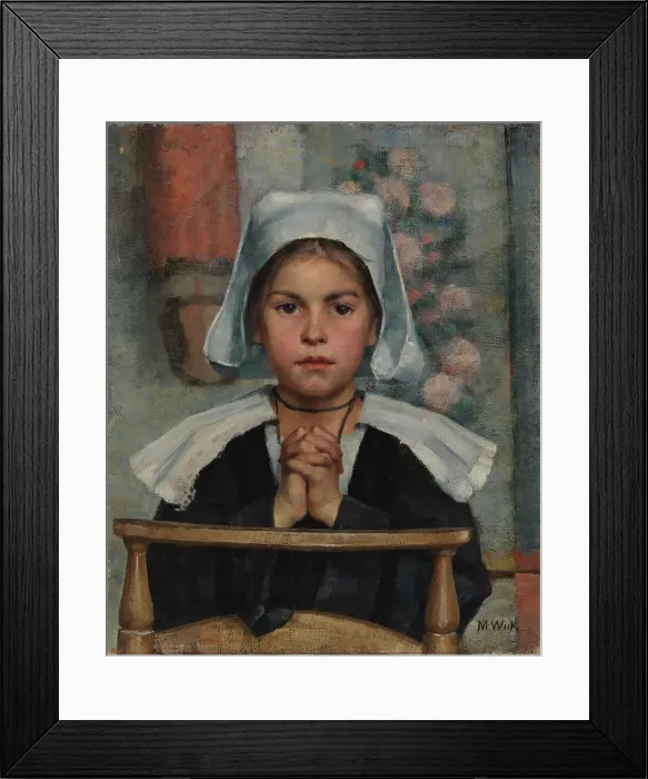 Framed Print : At Church, 1884. Creator: Maria Wiik Framed Print : At Church, 1884. Creator: Maria Wiik