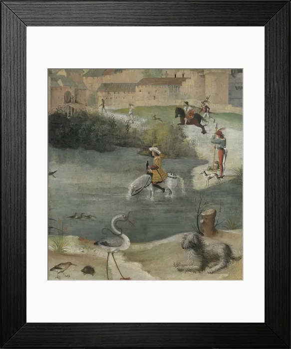 Framed Print : Falconry, c1517-1518. Creator: Ferramola, Floriano (Fioravante) (c. 1478-1528) Framed Print : Falconry, c1517-1518. Creator: Ferramola, Floriano (Fioravante) (c. 1478-1528)