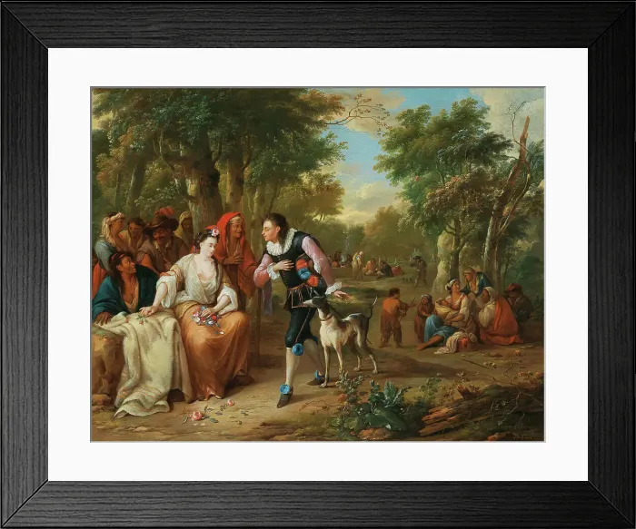 Framed Print : The Story of Constance and Don Juan, 1710. Creator: Carré, Hendrik (1656-1721) Framed Print : The Story of Constance and Don Juan, 1710. Creator: Carré, Hendrik (1656-1721)