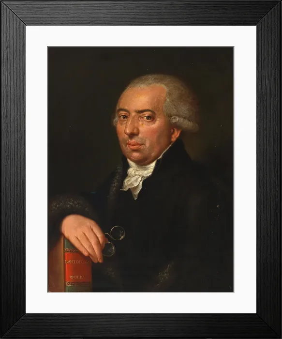 Framed Print : Portrait of the Viennese art and music dealer Carlo Mechetti (1747-1811), c 1780. Creator: Ferracuti (active Early 19th cen.) Framed Print : Portrait of the Viennese art and music dealer Carlo Mechetti (1747-1811), c 1780. Creator: Ferracuti (active Early 19th cen.)