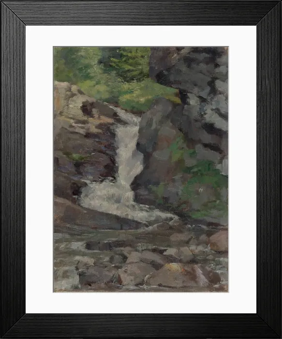 Framed Print : Stream between the rocks, 1870-1879. Creator: Maria Wiik Framed Print : Stream between the rocks, 1870-1879. Creator: Maria Wiik