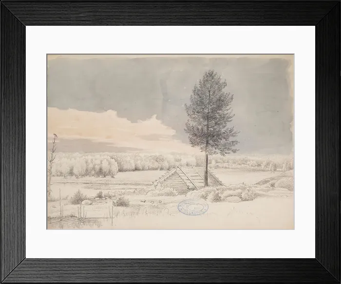 Framed Print : Landscape from Kirkkonummi, 1850-1859. Creator: Magnus von Wright Framed Print : Landscape from Kirkkonummi, 1850-1859. Creator: Magnus von Wright