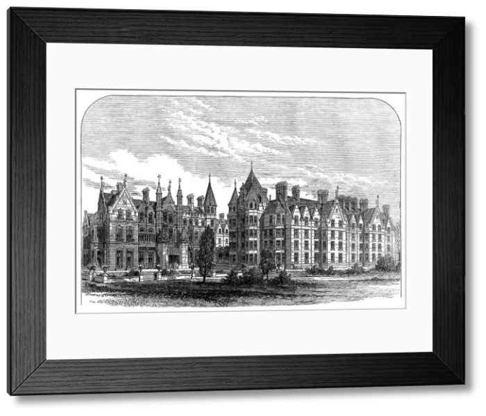Framed Print : The Royal Indian Engineering College, Cooper's Hill, Egham, 1871. Creator: Unknown Framed Print : The Royal Indian Engineering College, Cooper's Hill, Egham, 1871. Creator: Unknown