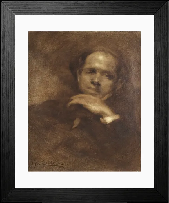 Framed Print : Portrait of the cellist and composer Pablo Casals (1876-1973), 1903. Creator: Carrière, Eugène (1849-1906) Framed Print : Portrait of the cellist and composer Pablo Casals (1876-1973), 1903. Creator: Carrière, Eugène (1849-1906)