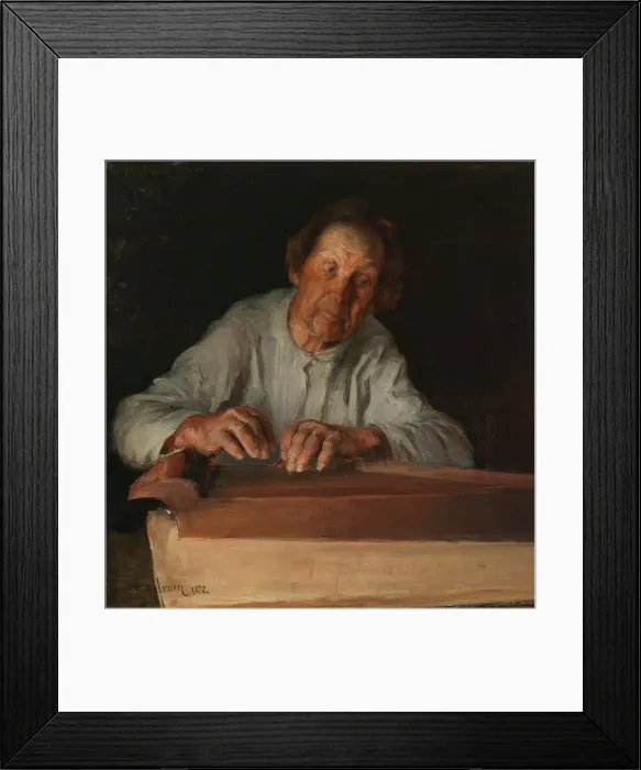 Framed Print : The Kantele Player, 1892. Creator: Pekka Halonen Framed Print : The Kantele Player, 1892. Creator: Pekka Halonen