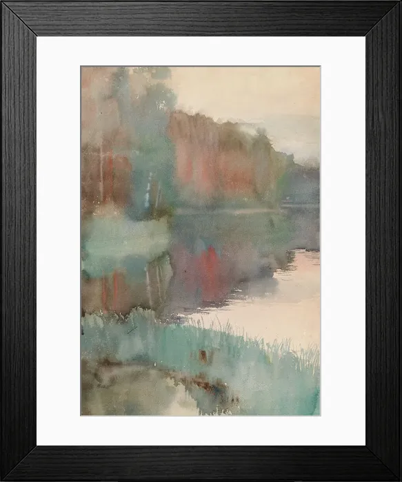 Framed Print : Seashore at Haikko in Autumn, c1892. Creator: Albert Edelfelt Framed Print : Seashore at Haikko in Autumn, c1892. Creator: Albert Edelfelt