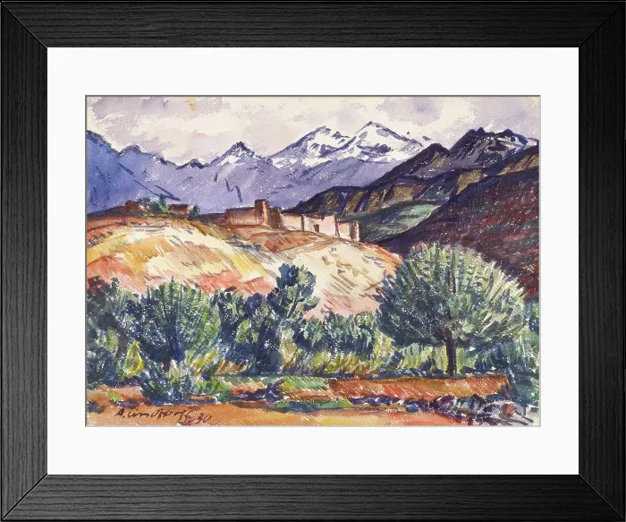 Framed Print : From the Atlas Mountains, 1930. Creator: Anton Lindforss Framed Print : From the Atlas Mountains, 1930. Creator: Anton Lindforss