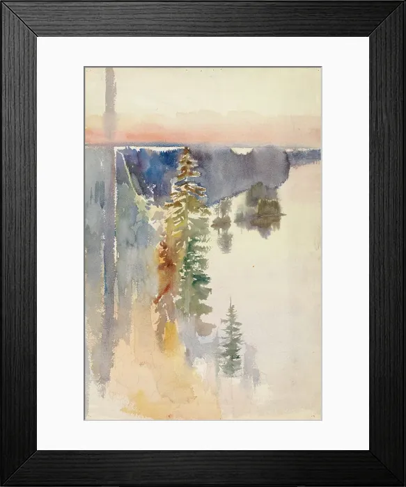 Framed Print : View from Kaukola Ridge, 1888-1889. Creator: Albert Edelfelt Framed Print : View from Kaukola Ridge, 1888-1889. Creator: Albert Edelfelt