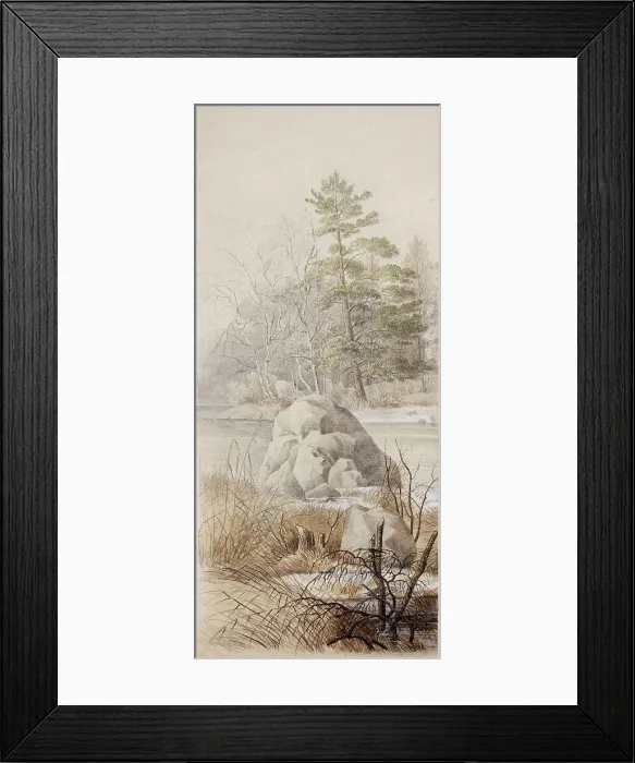 Framed Print : Spring Landscape. Creator: Magnus von Wright Framed Print : Spring Landscape. Creator: Magnus von Wright