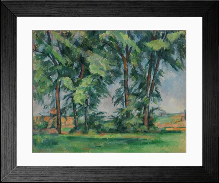 Framed Print : Tall Trees at the Jas de Bouffan, c1883. Creator: Cézanne, Paul (1839-1906) Framed Print : Tall Trees at the Jas de Bouffan, c1883. Creator: Cézanne, Paul (1839-1906)
