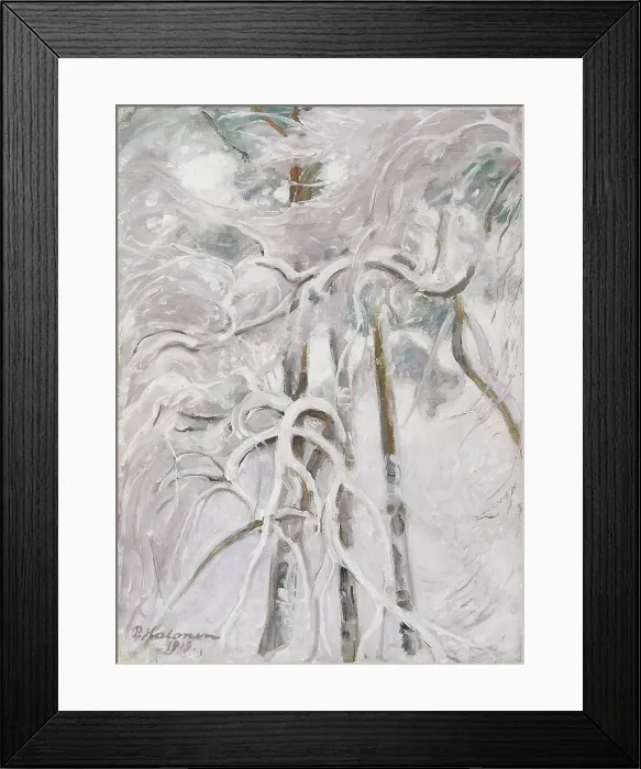 Framed Print : Snow-decked Pine, 1919. Creator: Pekka Halonen Framed Print : Snow-decked Pine, 1919. Creator: Pekka Halonen