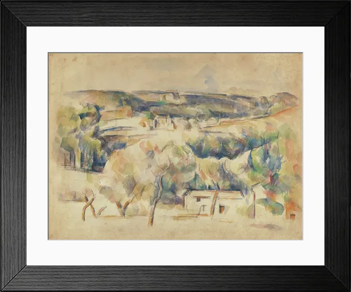 Framed Print : Landscape in Provence, 1900-1904. Creator: Cézanne, Paul (1839-1906) Framed Print : Landscape in Provence, 1900-1904. Creator: Cézanne, Paul (1839-1906)