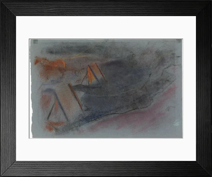 Framed Print : Working Horse, study, c1900. Creator: Magnus Enckell Framed Print : Working Horse, study, c1900. Creator: Magnus Enckell