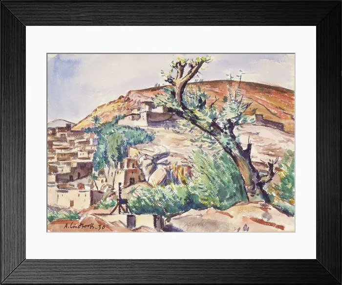 Framed Print : Old olive tree, 1930. Creator: Anton Lindforss Framed Print : Old olive tree, 1930. Creator: Anton Lindforss
