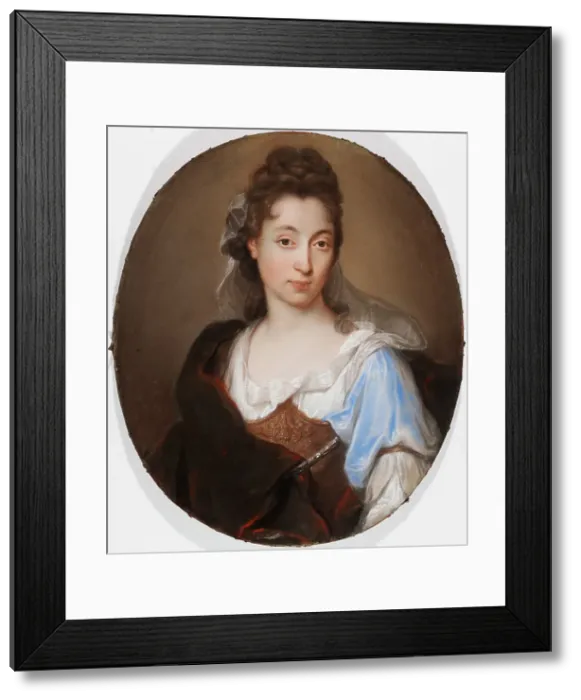 Framed Print : Portrait of a Lady shown in the guise of Minerva, c1700. Creator: Joseph Vivien Framed Print : Portrait of a Lady shown in the guise of Minerva, c1700. Creator: Joseph Vivien