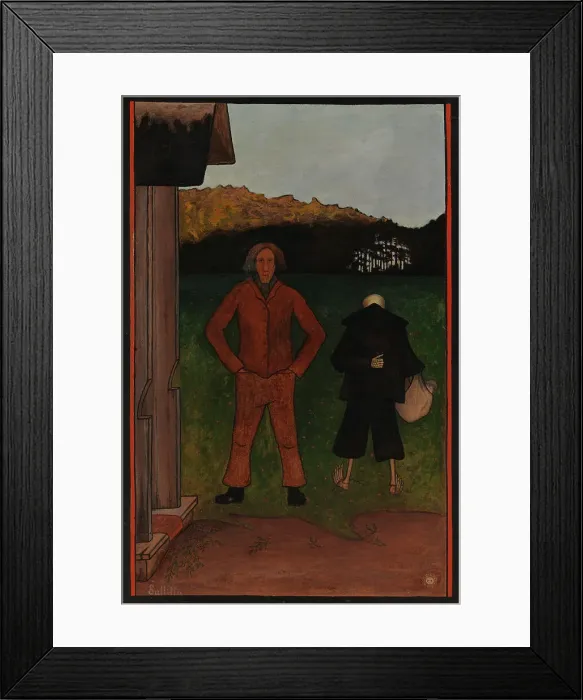 Framed Print : Death and the Peasant, 1896. Creator: Hugo Simberg Framed Print : Death and the Peasant, 1896. Creator: Hugo Simberg