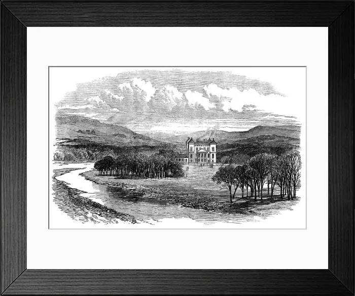 Framed Print : Duff House, near Banff, the seat of the Earl of Fife, 1871. Creator: Unknown Framed Print : Duff House, near Banff, the seat of the Earl of Fife, 1871. Creator: Unknown