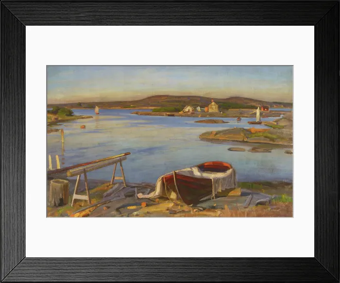 Framed Print : Shore Landscape, 1908. Creator: Victor Westerholm Framed Print : Shore Landscape, 1908. Creator: Victor Westerholm
