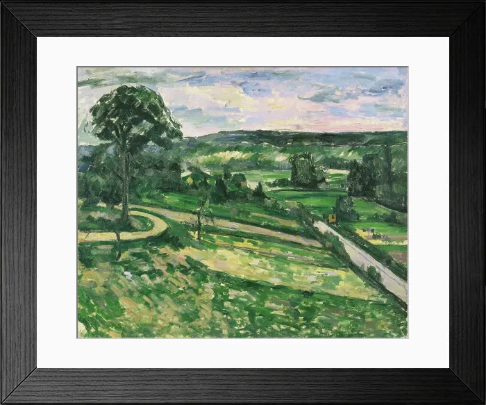 Framed Print : The Tree by the Bend, 1881-1882. Creator: Cézanne, Paul (1839-1906) Framed Print : The Tree by the Bend, 1881-1882. Creator: Cézanne, Paul (1839-1906)