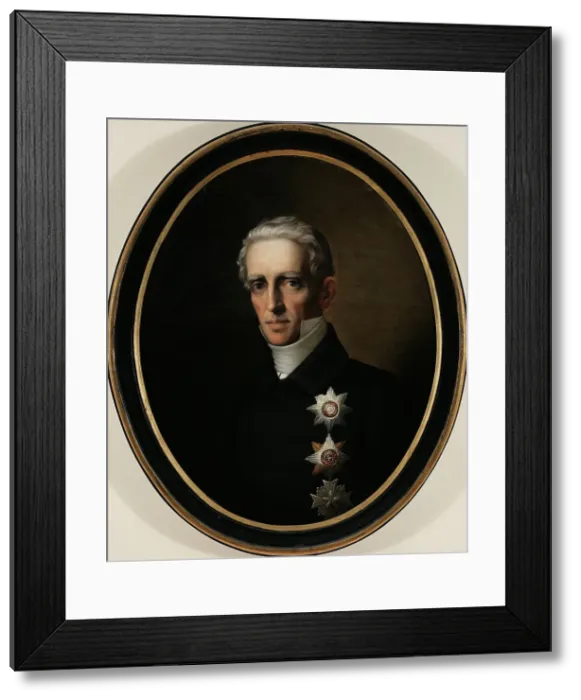 Framed Print : Baron Lars Gabriel von Haartman, 1830-1860. Creator: Timoleon von Neff