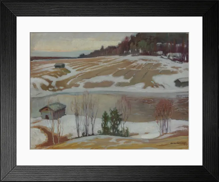 Framed Print : The Last Snow, 1919. Creator: Vaino Hamalainen Framed Print : The Last Snow, 1919. Creator: Vaino Hamalainen