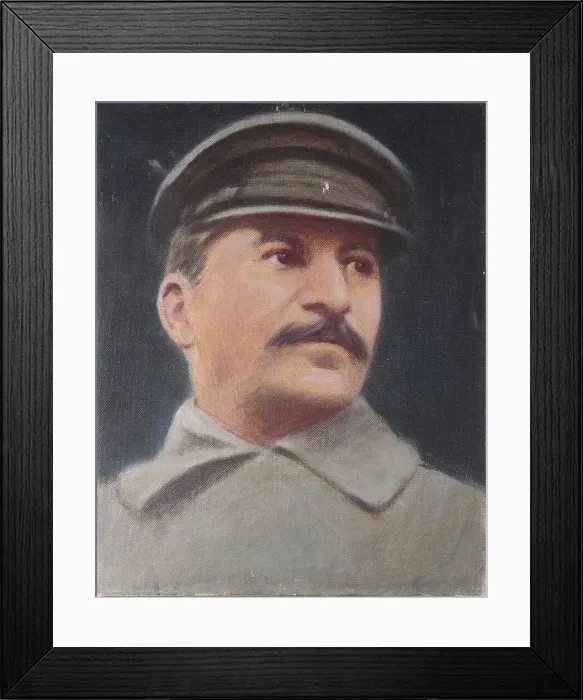 Framed Print : Portrait of Joseph Stalin (1879-1953), 1945. Creator: Dreger, Tom von (1868-1948) Framed Print : Portrait of Joseph Stalin (1879-1953), 1945. Creator: Dreger, Tom von (1868-1948)