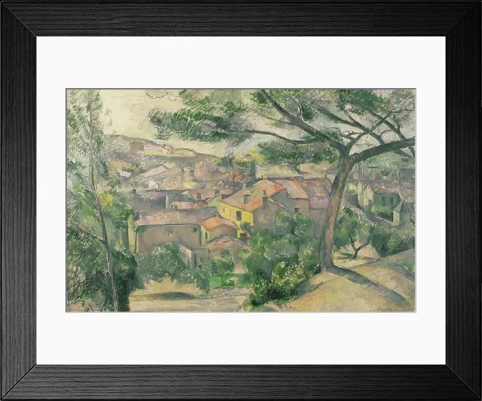 Framed Print : Morning View of L'Estaque Against the Sunlight, 1882-1883. Creator: Cézanne, Paul (1839-1906) Framed Print : Morning View of L'Estaque Against the Sunlight, 1882-1883. Creator: Cézanne, Paul (1839-1906)