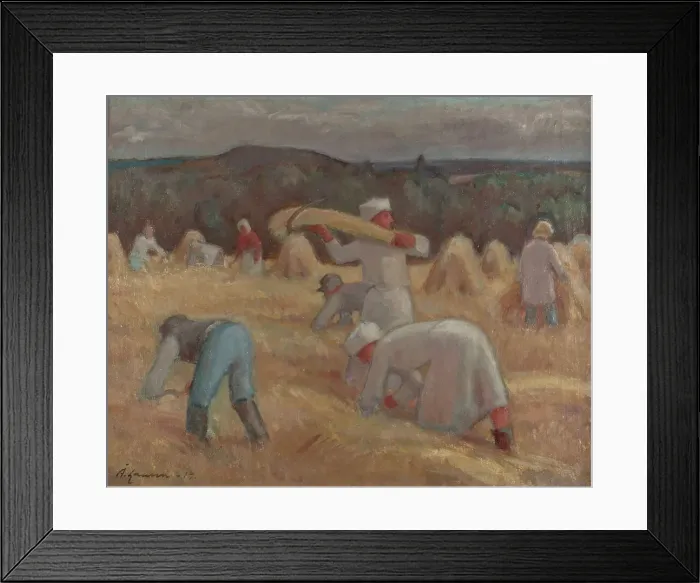 Framed Print : Rye field, 1919. Creator: Per ake Laurén Framed Print : Rye field, 1919. Creator: Per ake Laurén