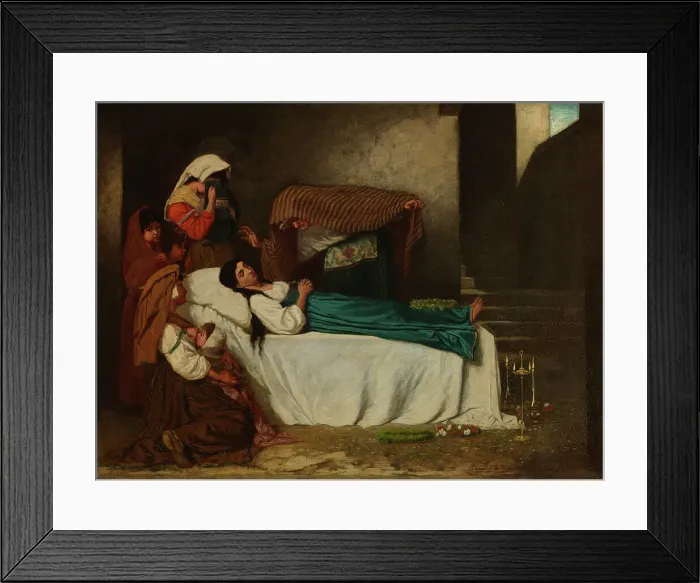 Framed Print : Hour of Tears, 1870. Creator: Severin Falkman Framed Print : Hour of Tears, 1870. Creator: Severin Falkman