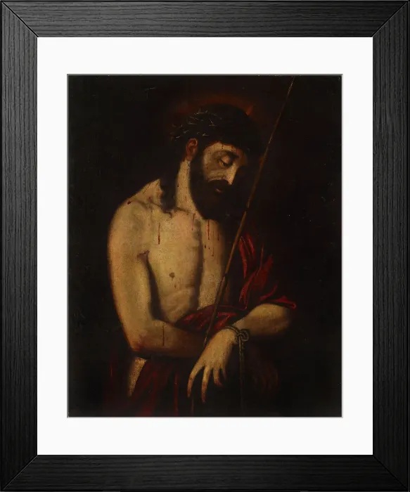 Framed Print : Christ crowned with thorns, 1700-1799. Creator: Unknown Framed Print : Christ crowned with thorns, 1700-1799. Creator: Unknown