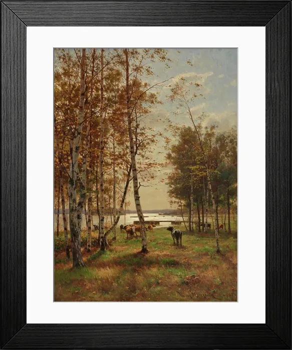 Framed Print : An October Day in aland, 1885. Creator: Victor Westerholm Framed Print : An October Day in aland, 1885. Creator: Victor Westerholm