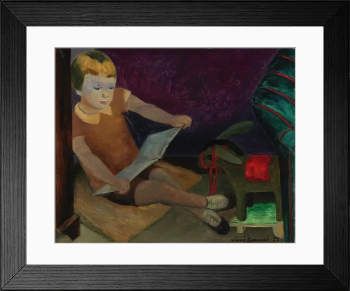 Framed Print : Kirsi Reading Fairy Tales, 1928. Creator: Vaino Kunnas Framed Print : Kirsi Reading Fairy Tales, 1928. Creator: Vaino Kunnas