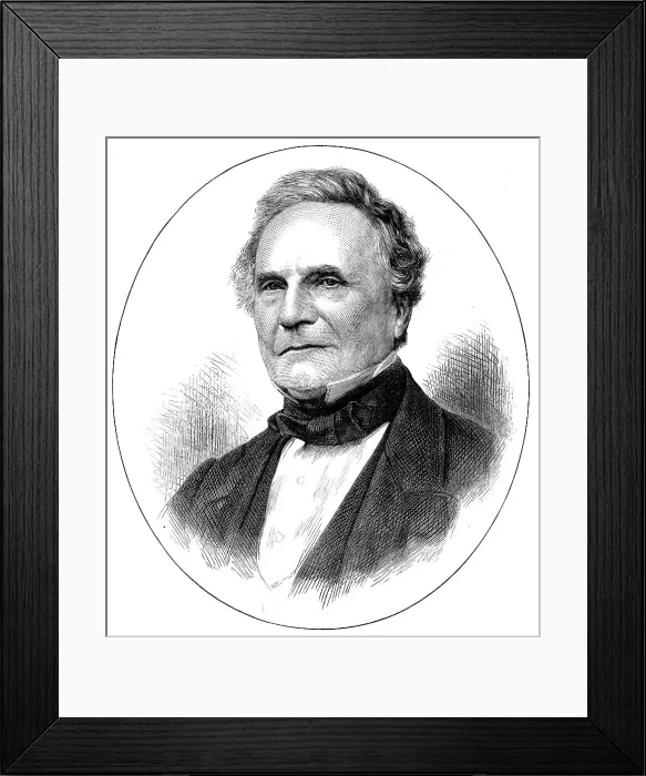 Framed Print : The late Mr. Babbage, 1871. Creator: Unknown Framed Print : The late Mr. Babbage, 1871. Creator: Unknown