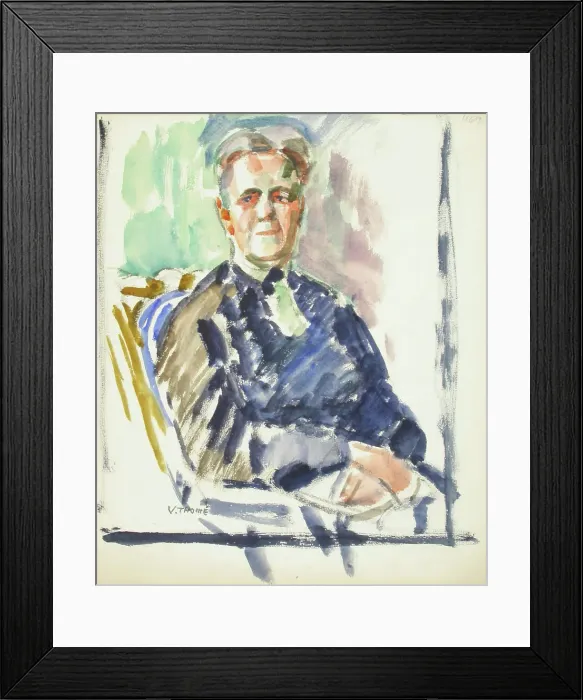 Framed Print : Sketch for a Portrait, c1910s. Creator: Verner Thome Framed Print : Sketch for a Portrait, c1910s. Creator: Verner Thome