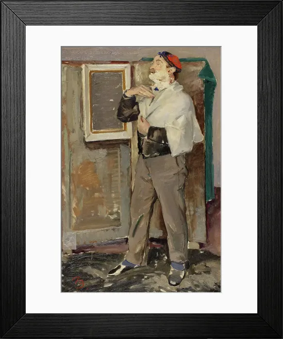 Framed Print : The painter Henrik Schouboe shaving, 1927. Creator: Peter Rostrup Boyesen Framed Print : The painter Henrik Schouboe shaving, 1927. Creator: Peter Rostrup Boyesen