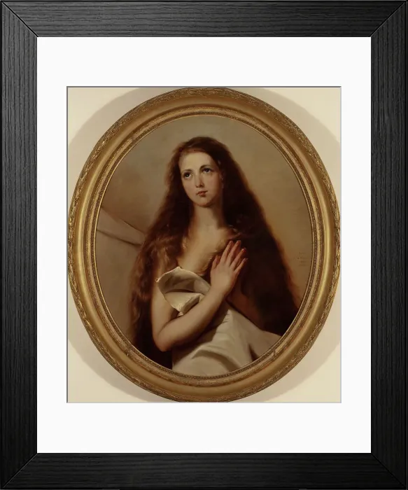 Framed Print : Saint Agnes, copy after Jusepe de Ribera, vol. 1868. Creator: Victorine Nordenswan Framed Print : Saint Agnes, copy after Jusepe de Ribera, vol. 1868. Creator: Victorine Nordenswan
