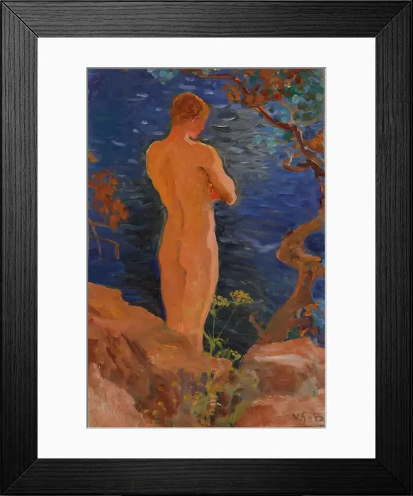Framed Print : Heikki on the Shore, 1916-1929. Creator: Venny Soldan-Brofeldt Framed Print : Heikki on the Shore, 1916-1929. Creator: Venny Soldan-Brofeldt