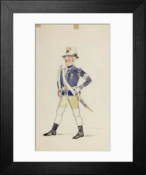 Framed Print : Gustavian soldier, c1890s. Creator: Albert Edelfelt