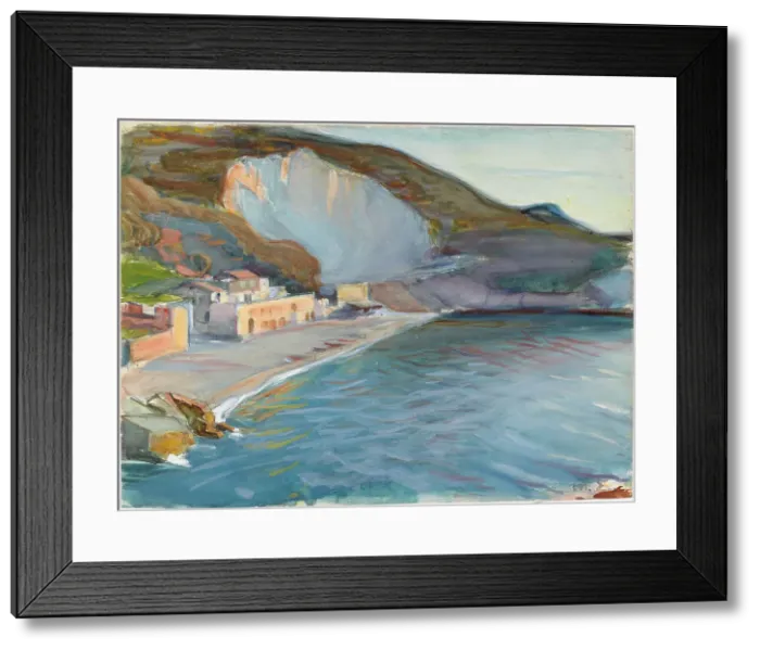 Framed Print : Shore Landscape from the Naples Region, 1905. Creator: Magnus Enckell Framed Print : Shore Landscape from the Naples Region, 1905. Creator: Magnus Enckell