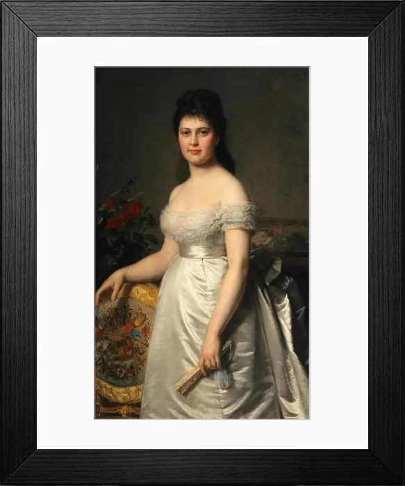 Framed Print : Portrait of the opera singer Adelina Patti (1843-1919), 1874. Creator: Felix, Eugen (1836-1906) Framed Print : Portrait of the opera singer Adelina Patti (1843-1919), 1874. Creator: Felix, Eugen (1836-1906)