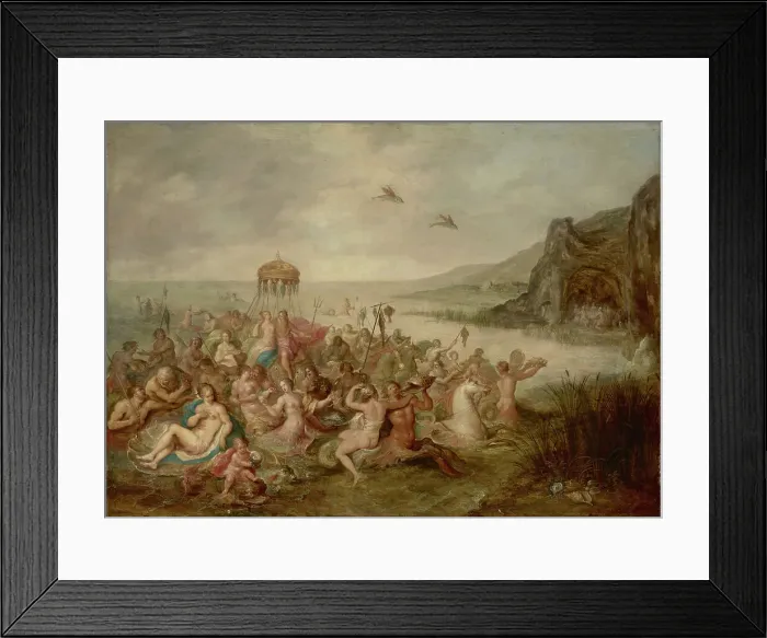 Framed Print : Neptune and Amphitrite, c 1616-1618. Creator: Francken, Frans, the Younger (1581-1642) Framed Print : Neptune and Amphitrite, c 1616-1618. Creator: Francken, Frans, the Younger (1581-1642)