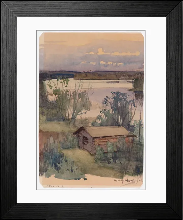 Framed Print : Landscape from Nurmes, 1902. Creator: Albert Gebhard Framed Print : Landscape from Nurmes, 1902. Creator: Albert Gebhard