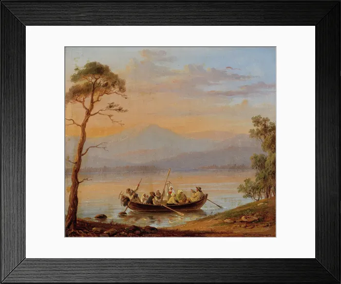 Framed Print : Boat Trip in Sweden, 1855. Creator: Robert Wilhelm Ekman Framed Print : Boat Trip in Sweden, 1855. Creator: Robert Wilhelm Ekman