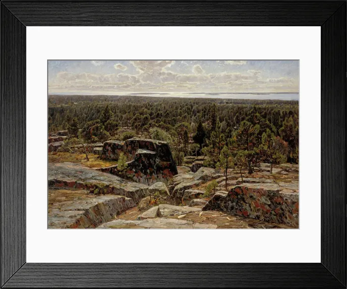 Framed Print : Landscape from aland, 1896. Creator: Victor Westerholm Framed Print : Landscape from aland, 1896. Creator: Victor Westerholm