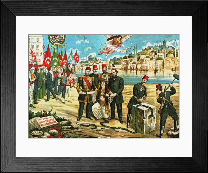 Framed Print : Young Turk Revolution: Liberty, Equality, Fraternity, 1908. Creator: Christidis, Sotiris (1858-1940) Framed Print : Young Turk Revolution: Liberty, Equality, Fraternity, 1908. Creator: Christidis, Sotiris (1858-1940)