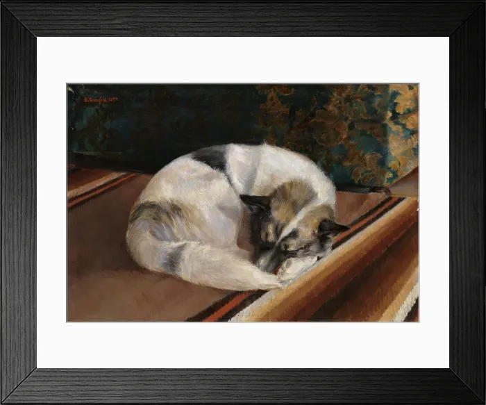 Framed Print : Reposing Dog, 1894. Creator: Sigrid Granfelt Framed Print : Reposing Dog, 1894. Creator: Sigrid Granfelt