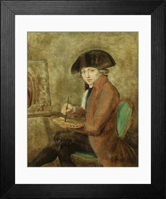 Framed Print : Self-portrait At the Easel, 1794. Creator: Dubois, Louis-Jacques (1768-1843) Framed Print : Self-portrait At the Easel, 1794. Creator: Dubois, Louis-Jacques (1768-1843)