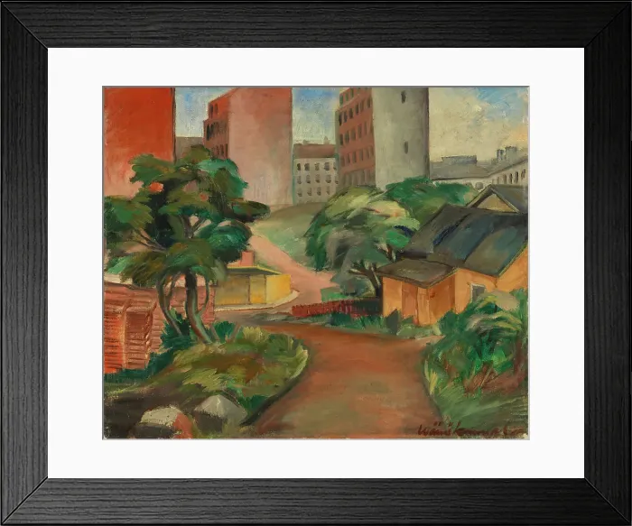 Framed Print : The City is Coming, 1927. Creator: Vaino Kunnas Framed Print : The City is Coming, 1927. Creator: Vaino Kunnas