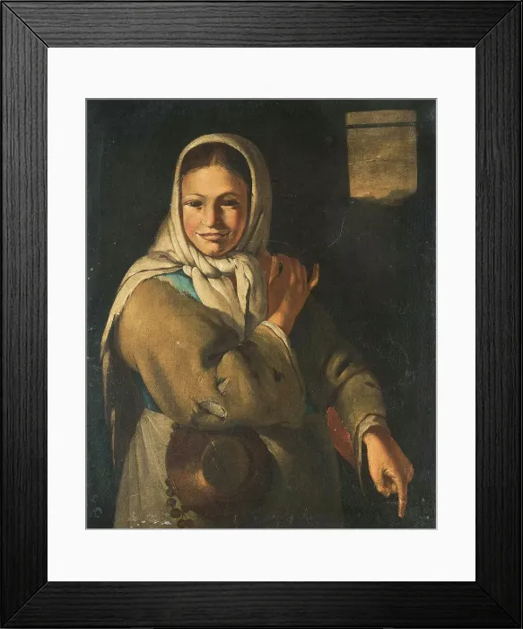 Framed Print : Gypsy girl. Creator: Cipper, Giacomo Francesco (1664-1736) Framed Print : Gypsy girl. Creator: Cipper, Giacomo Francesco (1664-1736)